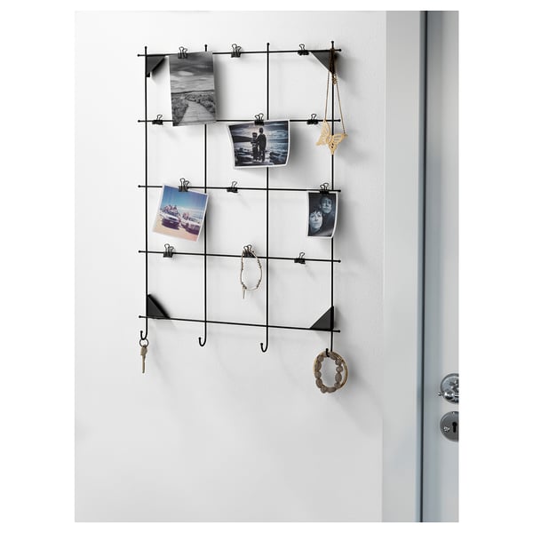 MYRHEDEN Memo board with clips, black IKEA
