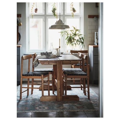 NACKANÄS table, acacia, 551/8x297/8" IKEA