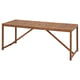 NÄMMARÖ Table, outdoor, light brown stained, 78 3/4x29 1/2 "
