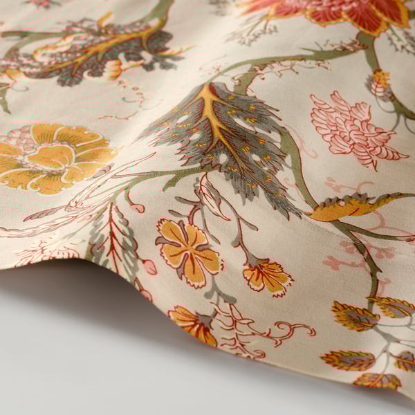 NÄSSELKLOCKA Sheet set, light grey-beige, Queen