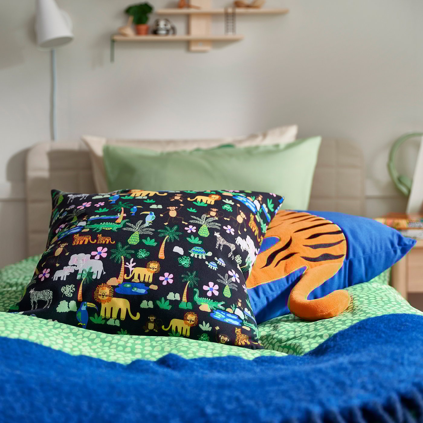 Cushion cover, multicolor/jungle 2