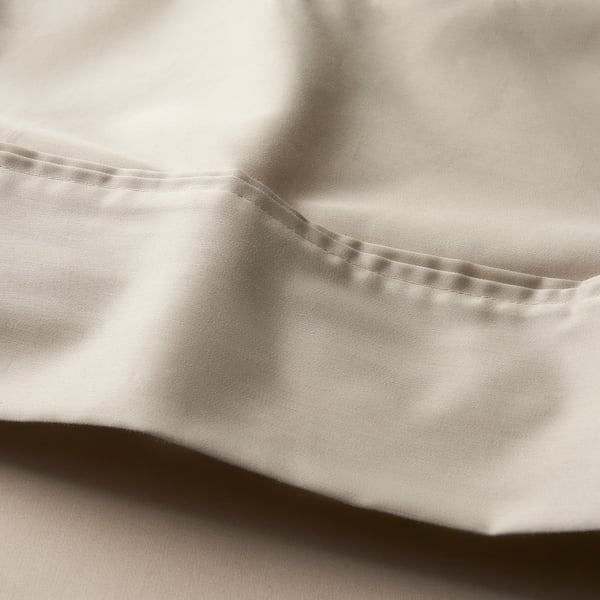 NATTJASMIN Flat sheet, beige, Twin