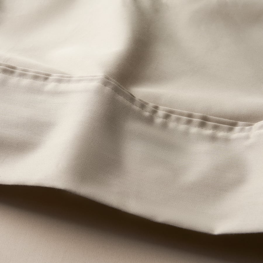 NATTJASMIN flat sheet, beige, Queen - IKEA US