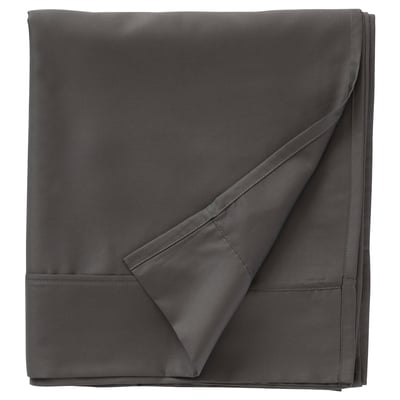 NATTJASMIN Flat sheet, dark gray, Queen