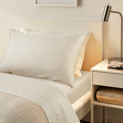 NATTJASMIN Sheet set, light beige, Twin