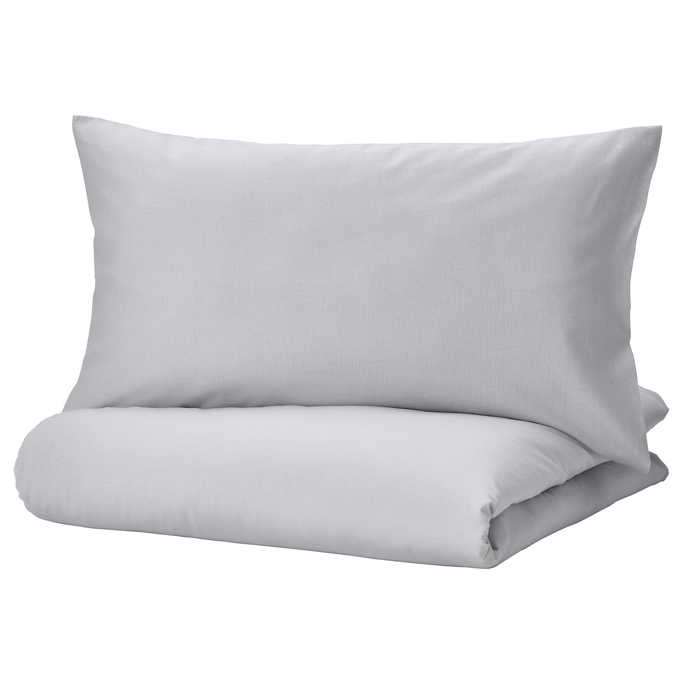 NATTSVÄRMARE duvet cover and pillowcase(s), light gray, Twin IKEA