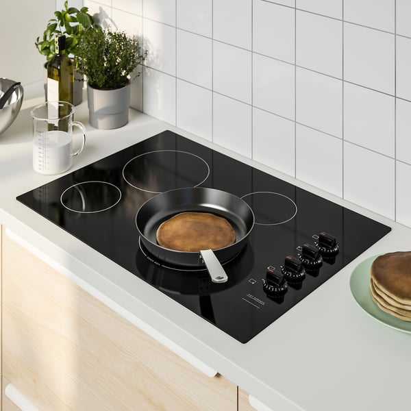 NEDDRAGEN Glass ceramic cooktop, black, 30 - IKEA
