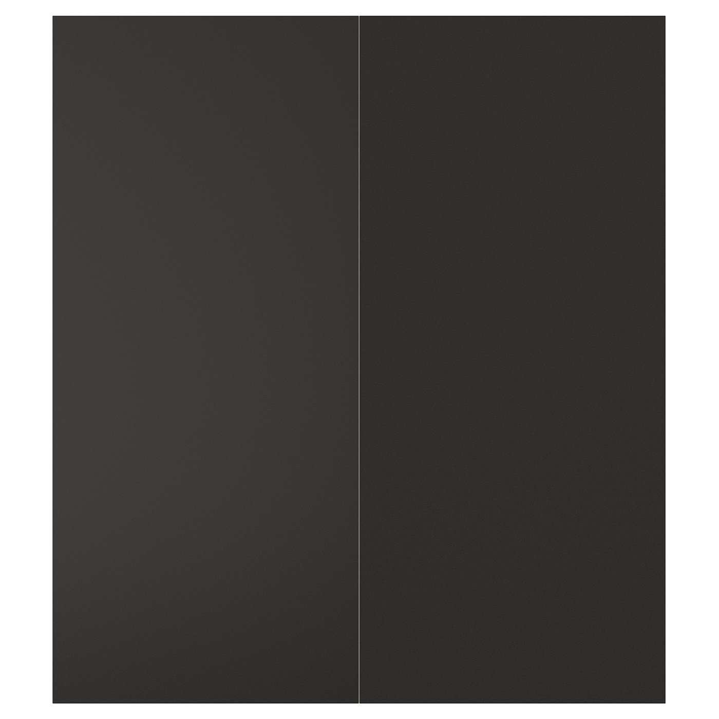 NICKEBO 2-p door/corner base cabinet set, matte anthracite, 13x30