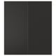 NICKEBO 2-p door/corner base cabinet set, matte anthracite, 13x30 "