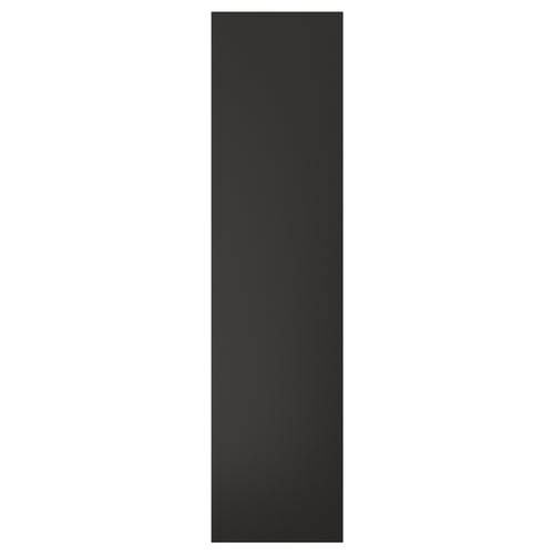 Black rectangular NICKEBO panel, modern design, recycled wood & plastic.