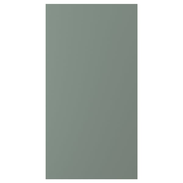 NICKEBO Door, matte gray-green, 21x40 "