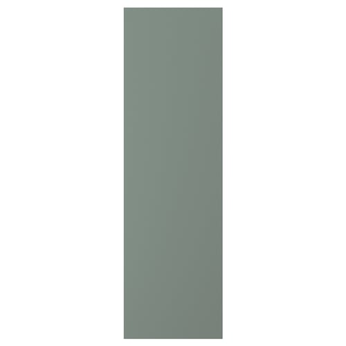 Grey-green NICKEBO cabinet front, rectangular, smooth, modern design, grey-green plastic foil.