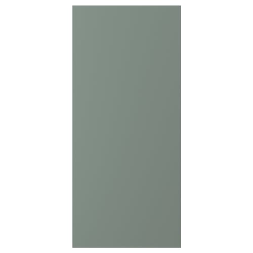 Sleek rectangular NICKEBO panel in grey-green with smooth matt finish.