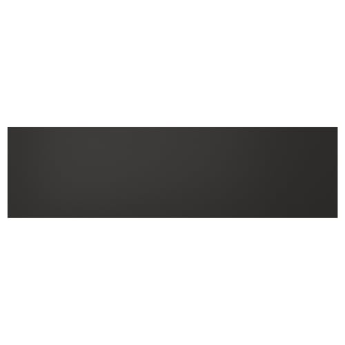 Black rectangular NICKEBO drawer front, modern design, recycled wood and plastic.