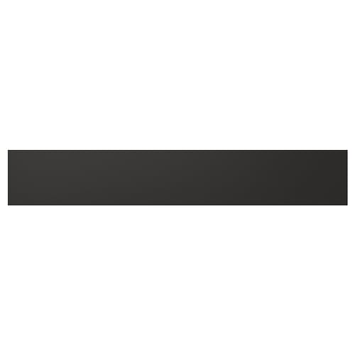 Black rectangular decorative panel, smooth finish, simple modern design.