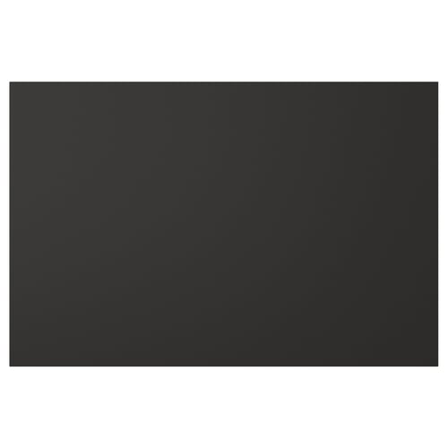 NICKEBO black cabinet front, rectangular, sleek modern design. Made from recycled materials.