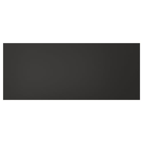 IKEAs black NICKEBO drawer front, a modern design with a sleek black recycled plastic finish.