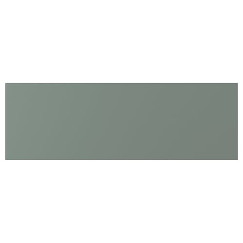 NICKEBO drawer in grey-green with sleek, rectangular design and smooth, matte surface made of durable, eco-friendly foil.