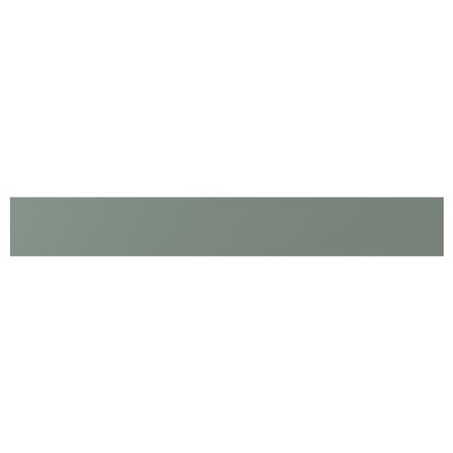 NICKEBO grey-green drawer front, rectangular, smooth, matt finish, particleboard with plastic edging and foil.