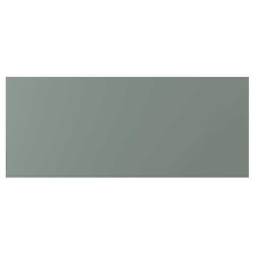 NICKEBO grey-green drawer front, rectangle, smooth, modern design.