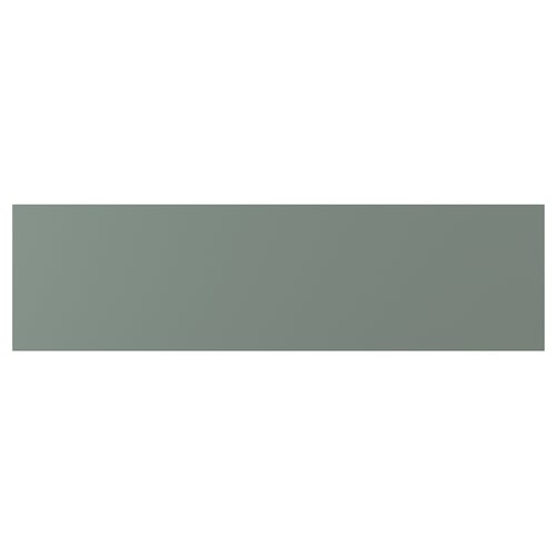Rectangular grey-green NICKEBO panel with smooth, matte surface.