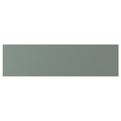 NICKEBO Drawer front, matte gray-green, 36x10 "