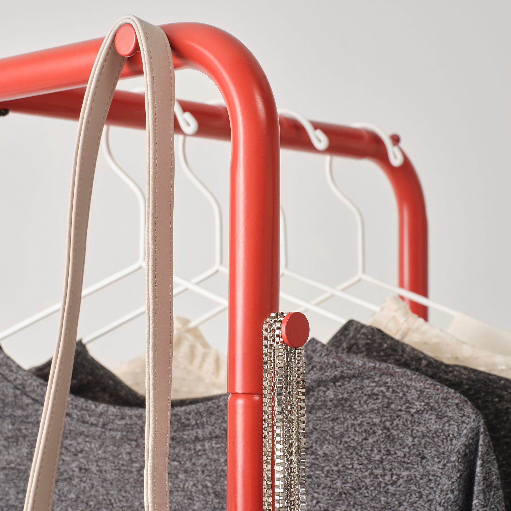 NIKKEBY Clothes rack, red, 31 1/2x66 7/8" IKEA
