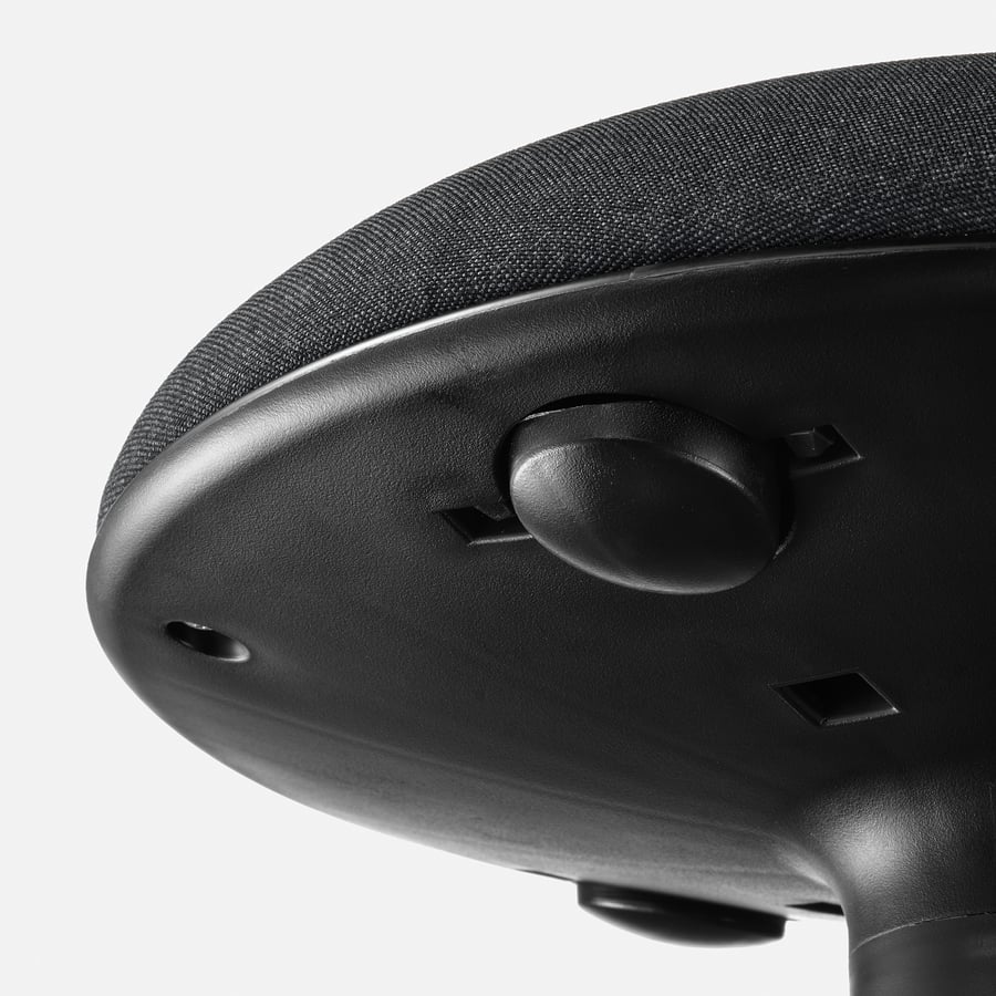 NILSERIK standing support, black/Vissle dark gray IKEA