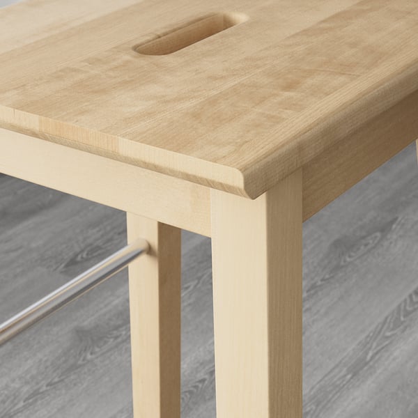 NILSOLLE Bar stool, birch IKEA