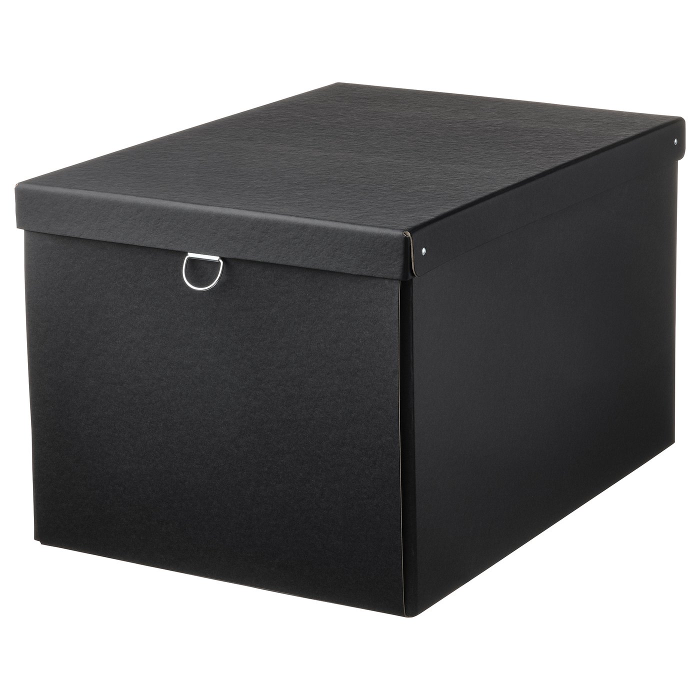 NIMM storage box with lid, black, 13 ¾x19 ¾x11 ¾ - IKEA