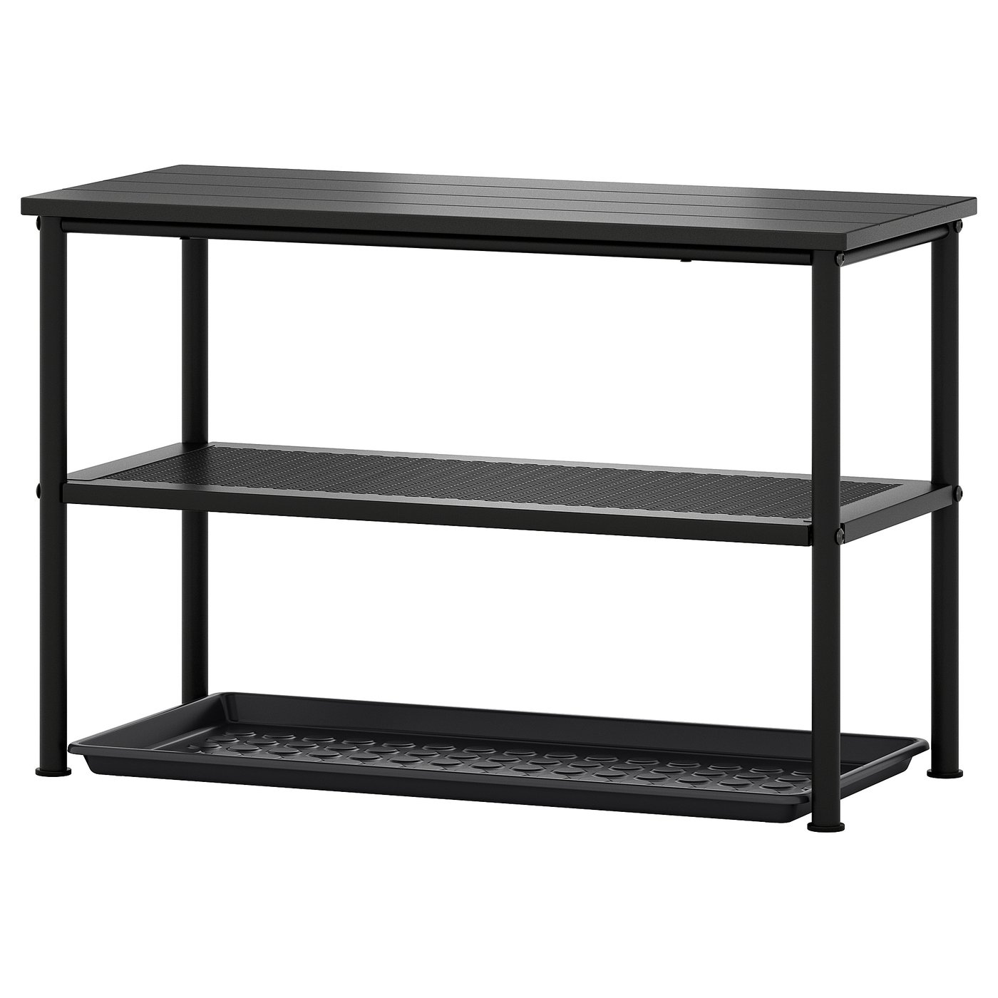 IKEA 棚 India NIPÅSEN / BAGGMUCK hallway furniture, set of 2, black/gray - IKEA