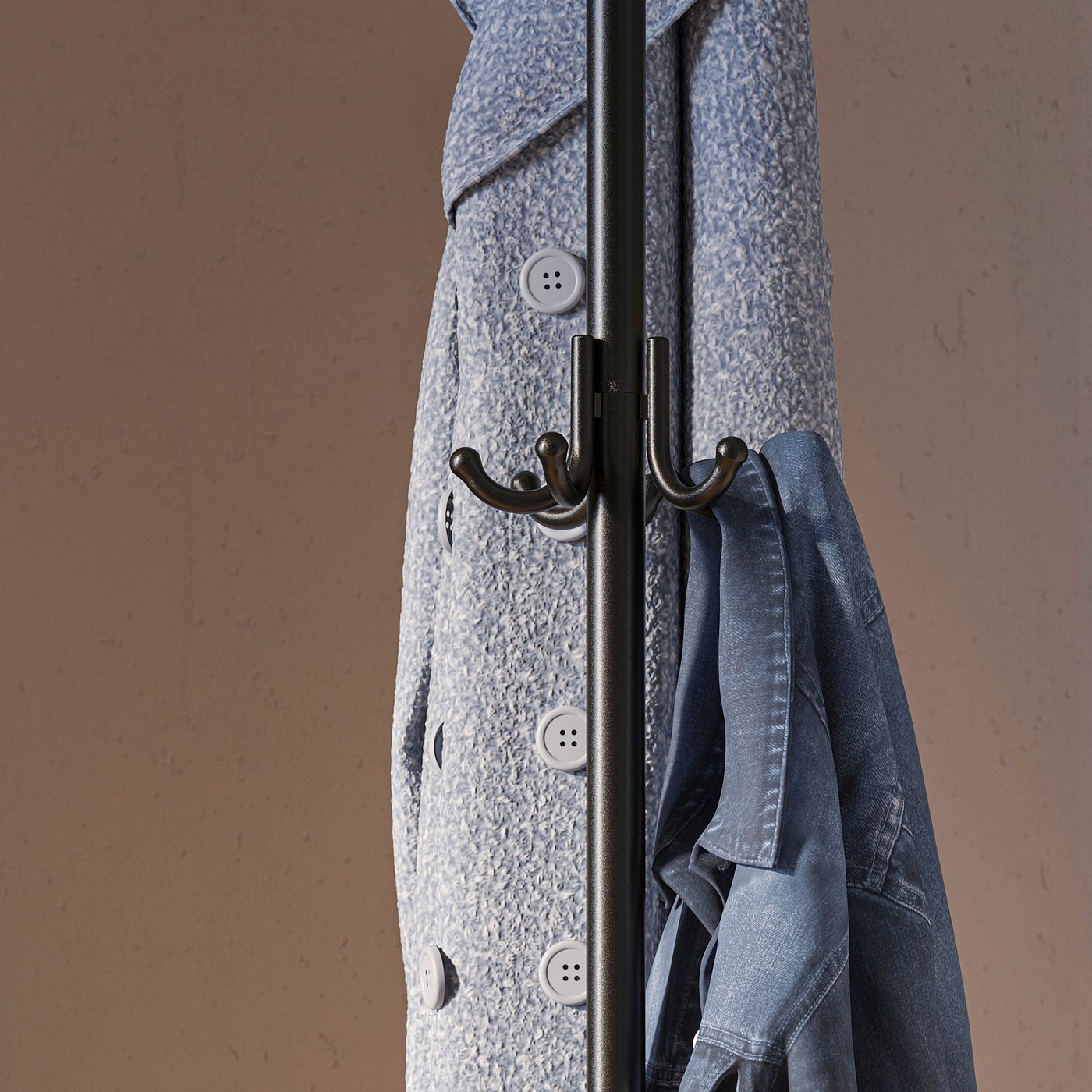 Hat and coat stand, black 4