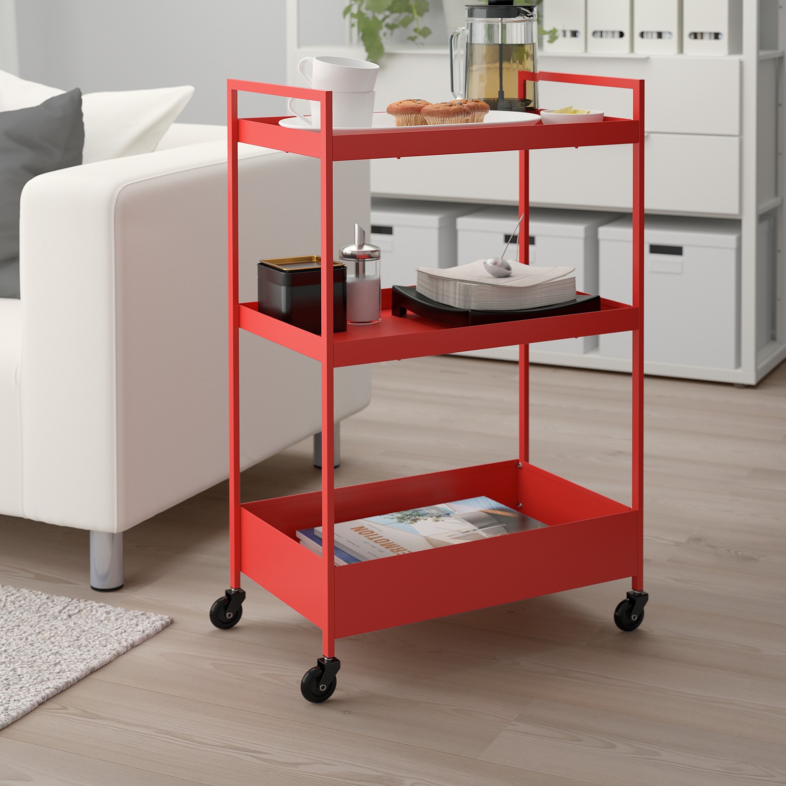 NISSAFORS Utility cart redorange IKEA