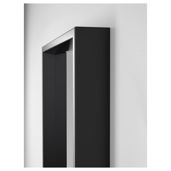 NISSEDAL Mirror, black, 15 3/4x59 "