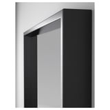 NISSEDAL Mirror, black, 25 5/8x25 5/8 "