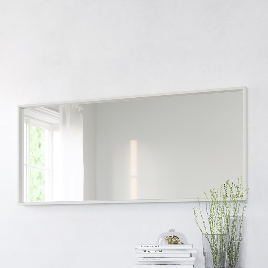 NISSEDAL Mirror, white, 255/8x59" IKEA