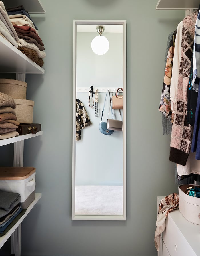 NISSEDAL Mirror, white, 153/4x59" IKEA