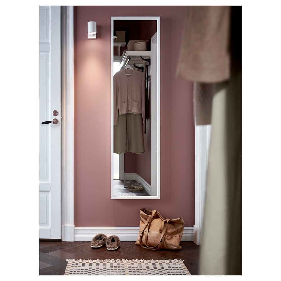 NISSEDAL mirror, white, 153/4x59" IKEA