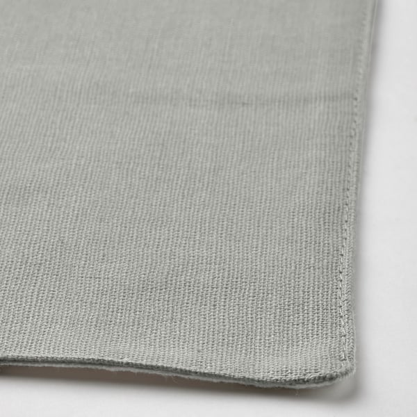 NISSÖGA Place mat, white/gray, 17 ¾x13 ¾ "