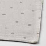 NISSÖGA Place mat, white/gray, 17 ¾x13 ¾ "