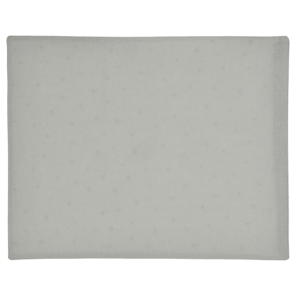 NISSÖGA Place mat, white/gray, 17 ¾x13 ¾ "