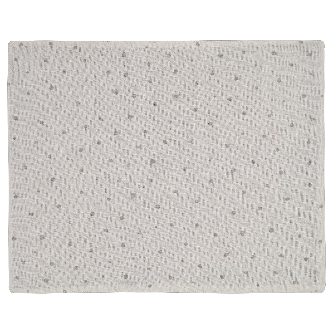 NISSÖGA place mat, white/gray, 17 ¾x13 ¾