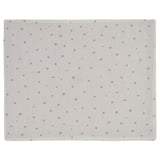 NISSÖGA Place mat, white/gray, 17 ¾x13 ¾ "