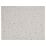 NISSÖGA Place mat, white/light blue, 17 ¾x13 ¾ "