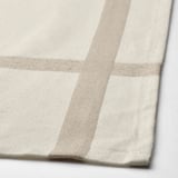 NISSÖGA Tablecloth, beige/white, 57x94 "