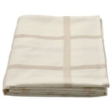 NISSÖGA Tablecloth, beige/white, 57x94 "