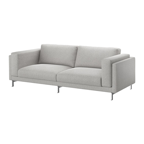 NOCKEBY Sofa - Tallmyra white/black, chrome plated - IKEA