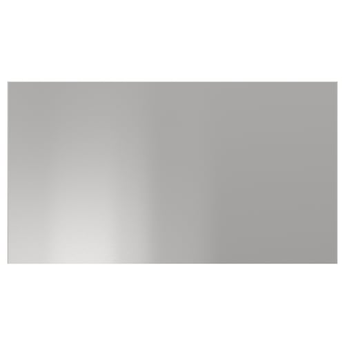 NOGSTA stainless steel front in silver. Modern, rectangular design, ideal for kitchen upgrades.