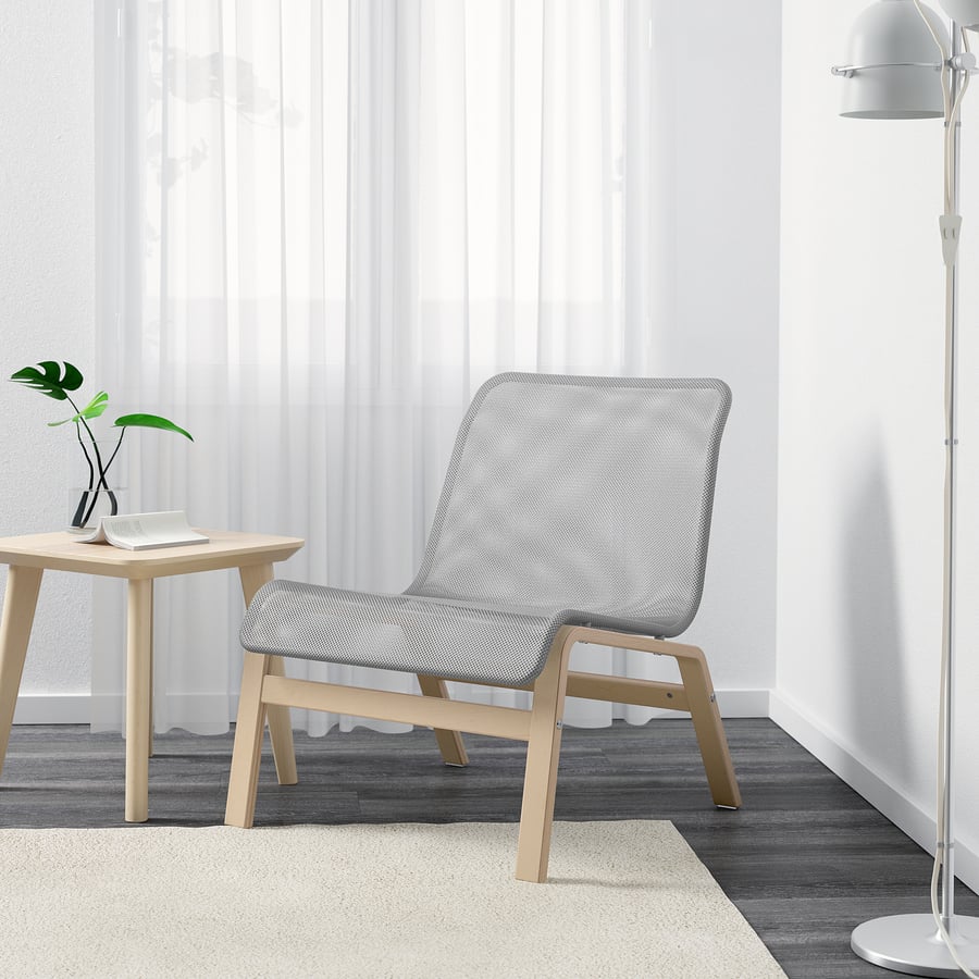 NOLMYRA Chair, birch veneer, gray IKEA
