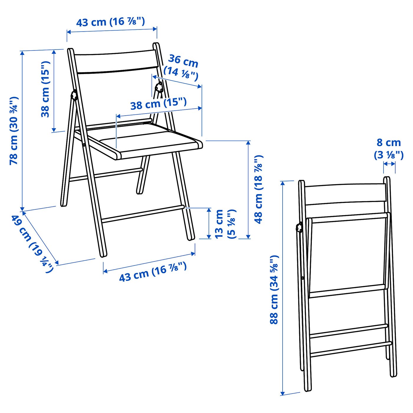 イケア IKEA - NORDEN -ノールデン- ゲートレッグテーブル
